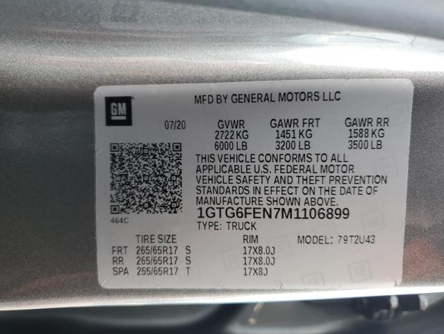 Photo 11 VIN: 1GTG6FEN7M1106899 - GMC CANYON 