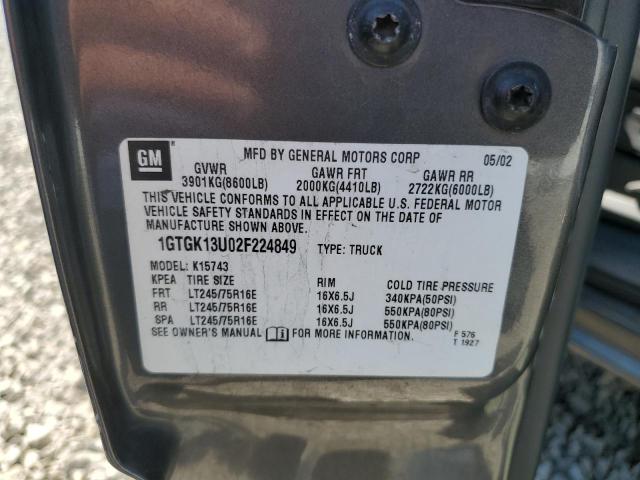 Photo 11 VIN: 1GTGK13U02F224849 - GMC SIERRA 