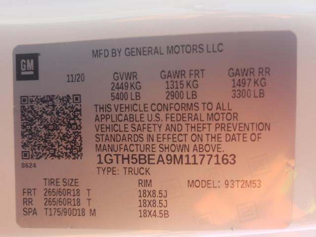 Photo 9 VIN: 1GTH5BEA9M1177163 - GMC CANYON ELE 