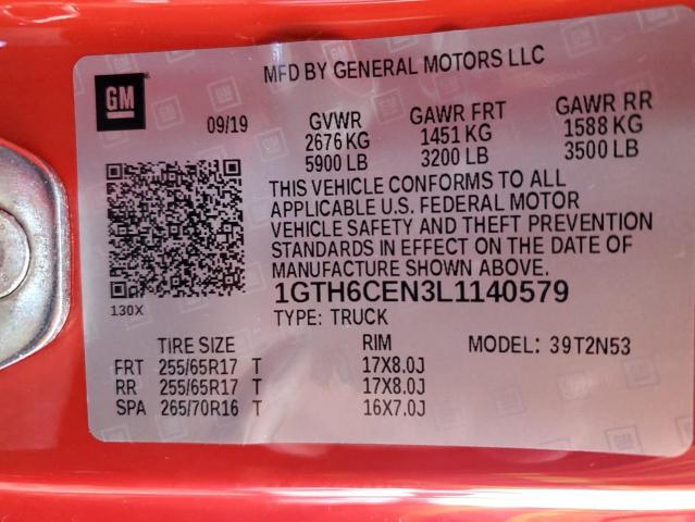 Photo 9 VIN: 1GTH6CEN3L1140579 - GMC CANYON SLE 