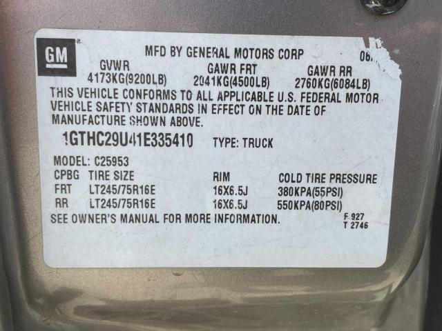 Photo 9 VIN: 1GTHC29U41E335410 - GMC SIERRA C25 