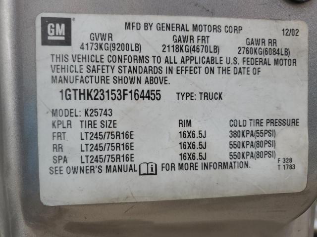 Photo 11 VIN: 1GTHK23153F164455 - GMC SIERRA 