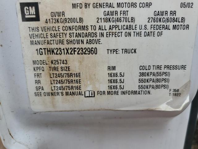 Photo 12 VIN: 1GTHK231X2F232960 - GMC SIERRA K25 