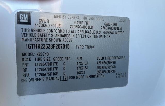 Photo 9 VIN: 1GTHK23638F207015 - GMC SIERRA K25 