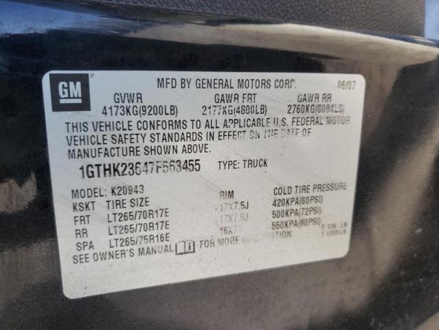 Photo 9 VIN: 1GTHK23647F563455 - GMC SIERRA 