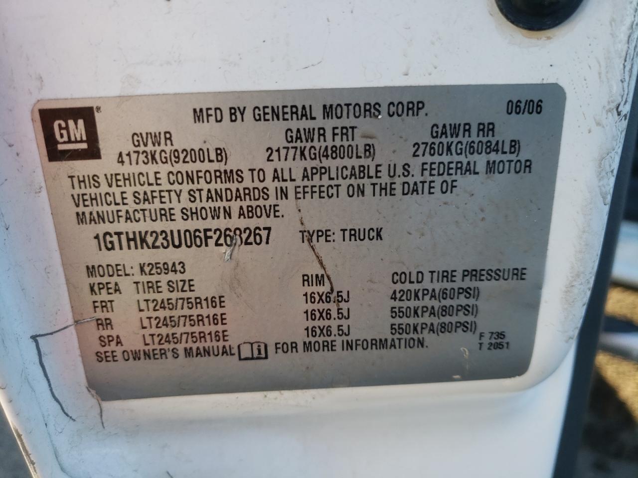 Photo 11 VIN: 1GTHK23U06F268267 - GMC SIERRA 