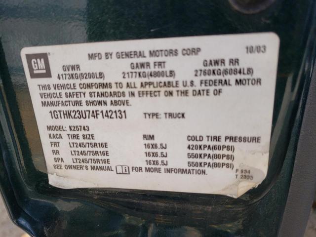 Photo 11 VIN: 1GTHK23U74F142131 - GMC SIERRA K25 