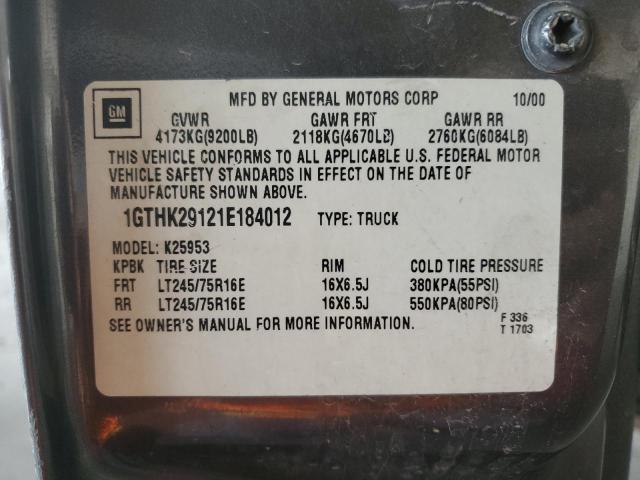 Photo 11 VIN: 1GTHK29121E184012 - GMC SIERRA K25 