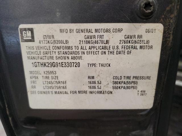 Photo 12 VIN: 1GTHK29G91E330720 - GMC SIERRA K25 