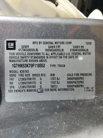 Photo 12 VIN: 1GTHK63K79F118652 - GMC SIERRA 