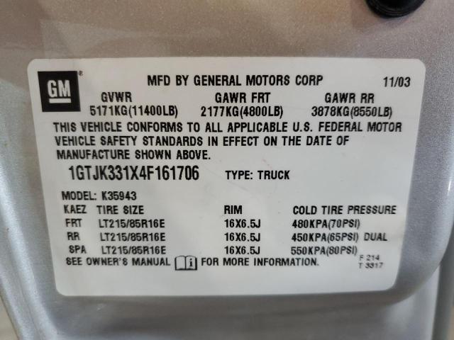 Photo 11 VIN: 1GTJK331X4F161706 - GMC NEW SIERRA 