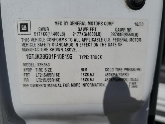 Photo 11 VIN: 1GTJK39G01F108195 - GMC NEW SIERRA 