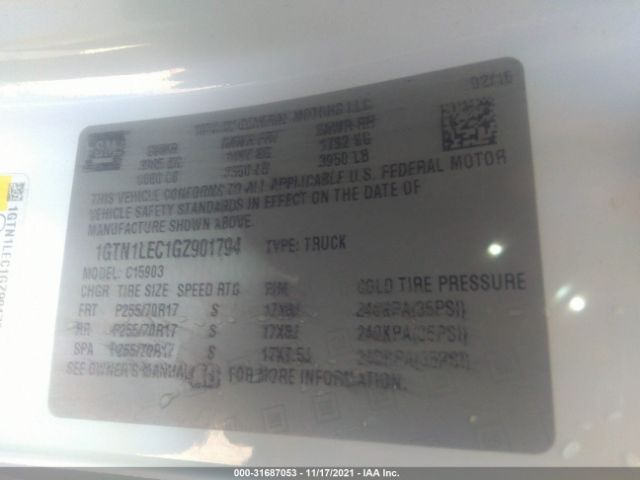 Photo 8 VIN: 1GTN1LEC1GZ901794 - GMC SIERRA 1500 