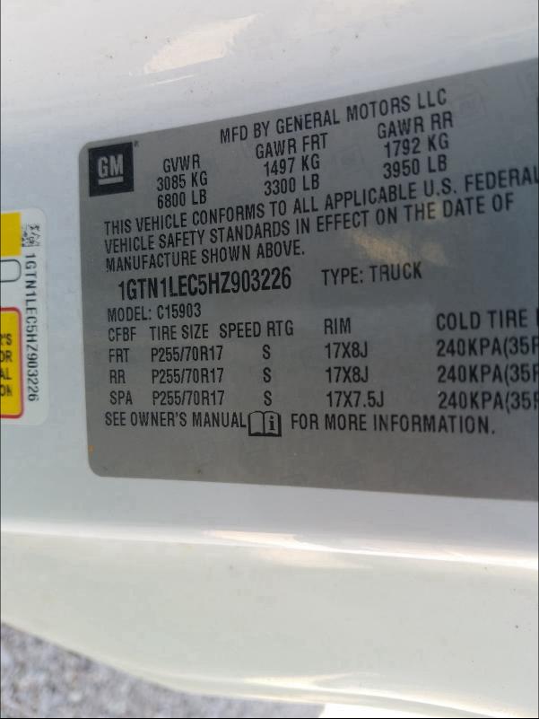 Photo 9 VIN: 1GTN1LEC5HZ903226 - GMC SIERRA C15 