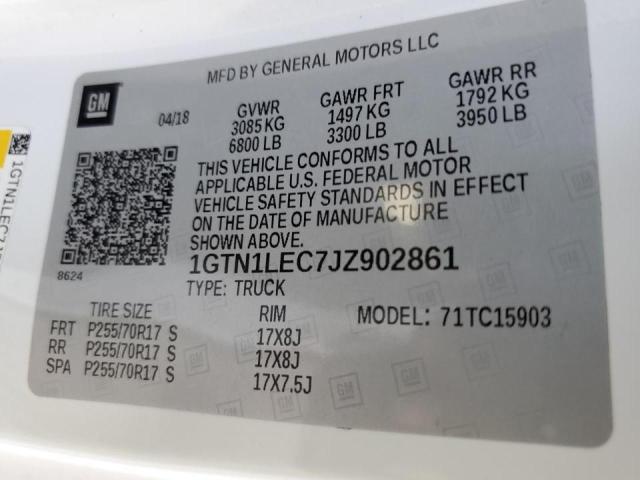 Photo 9 VIN: 1GTN1LEC7JZ902861 - GMC SIERRA C15 