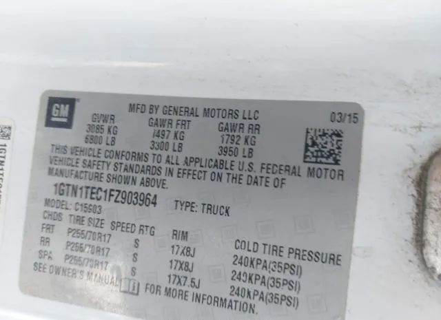 Photo 8 VIN: 1GTN1TEC1FZ903964 - GMC SIERRA 1500 