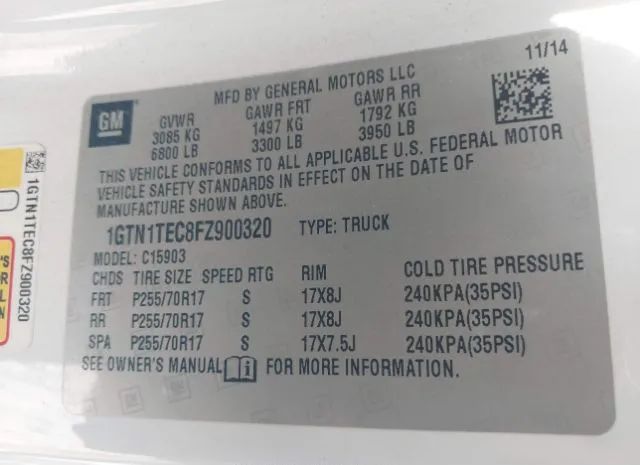 Photo 8 VIN: 1GTN1TEC8FZ900320 - GMC SIERRA 1500 