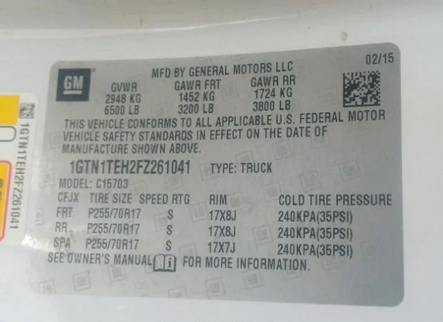 Photo 8 VIN: 1GTN1TEH2FZ261041 - GMC SIERRA 1500 