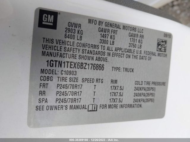 Photo 8 VIN: 1GTN1TEX6BZ176866 - GMC SIERRA 1500 