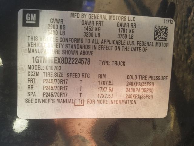 Photo 9 VIN: 1GTN1TEX8DZ224578 - GMC SIERRA C15 