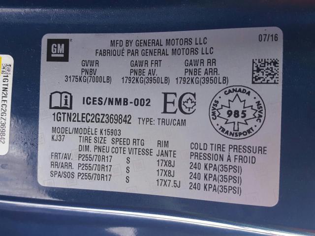 Photo 9 VIN: 1GTN2LEC2GZ369842 - GMC SIERRA K15 