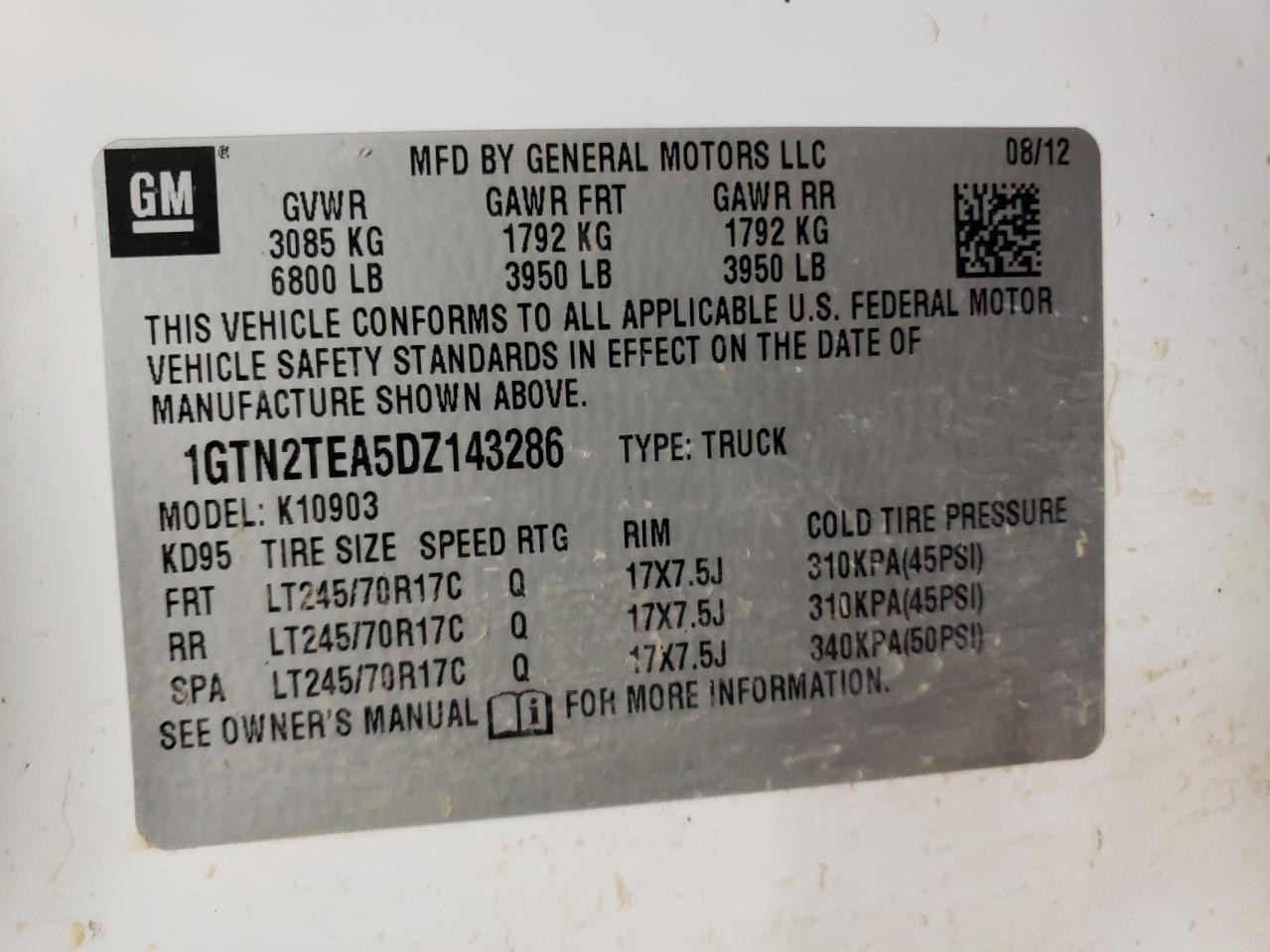 Photo 11 VIN: 1GTN2TEA5DZ143286 - GMC SIERRA 