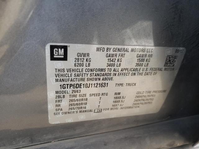 Photo 11 VIN: 1GTP6DE10J1121631 - GMC CANYON SLT 