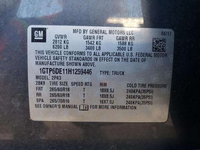 Photo 11 VIN: 1GTP6DE11H1259446 - GMC CANYON 