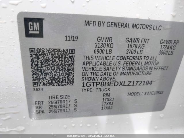 Photo 8 VIN: 1GTP8BEDXLZ172194 - GMC SIERRA C15 