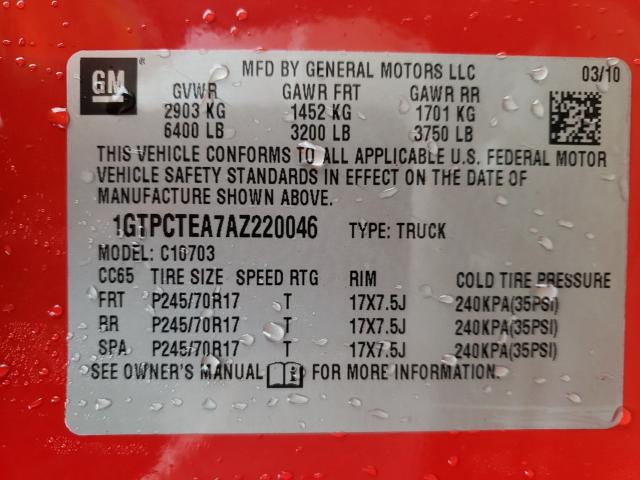 Photo 9 VIN: 1GTPCTEA7AZ220046 - GMC SIERRA C15 