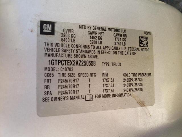 Photo 9 VIN: 1GTPCTEX2AZ250558 - GMC SIERRA C15 