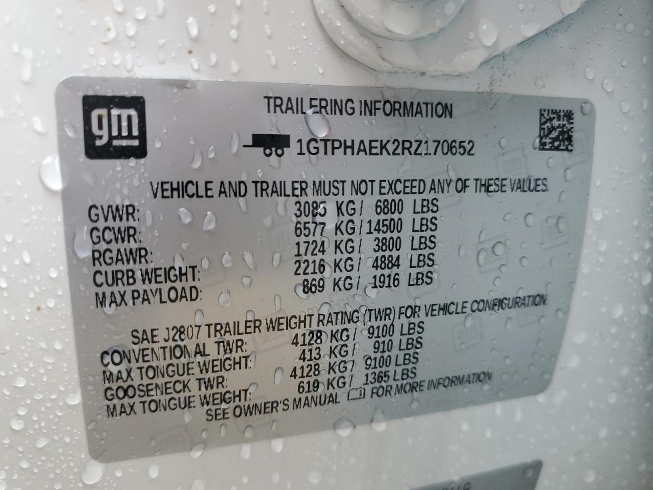 Photo 12 VIN: 1GTPHAEK2RZ170652 - GMC SIERRA 