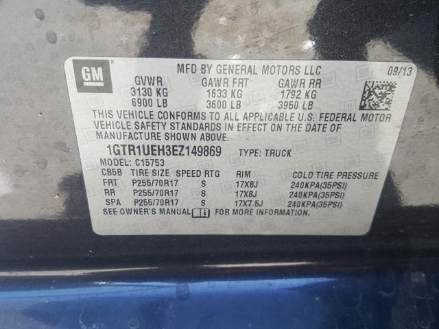 Photo 9 VIN: 1GTR1UEH3EZ149869 - GMC SIERRA C15 