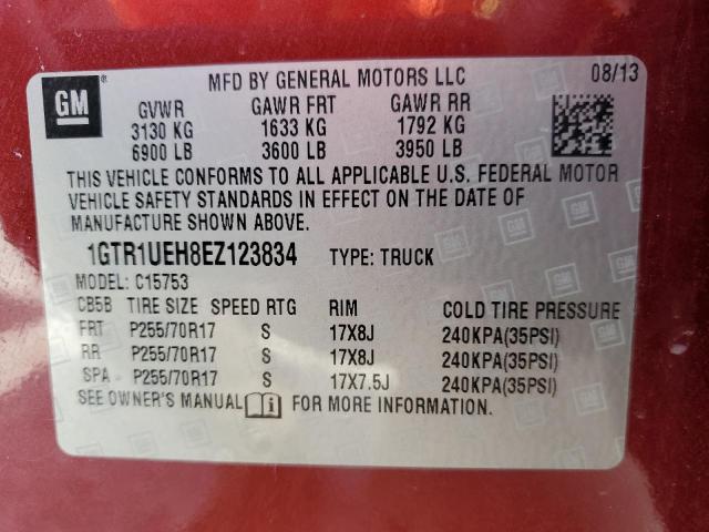 Photo 9 VIN: 1GTR1UEH8EZ123834 - GMC SIERRA C15 