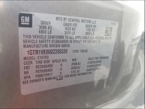 Photo 9 VIN: 1GTR1VE09DZ205229 - GMC SIERRA C15 