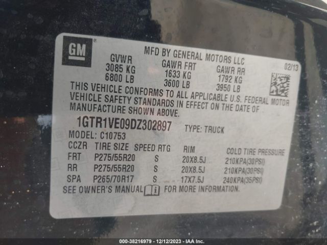 Photo 8 VIN: 1GTR1VE09DZ302897 - GMC SIERRA 1500 