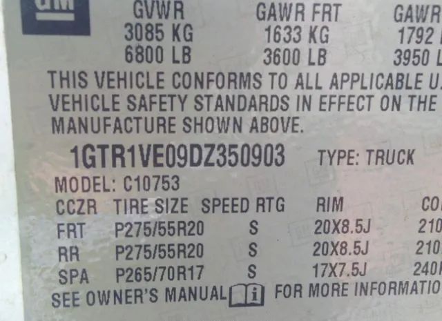 Photo 8 VIN: 1GTR1VE09DZ350903 - GMC SIERRA 1500 