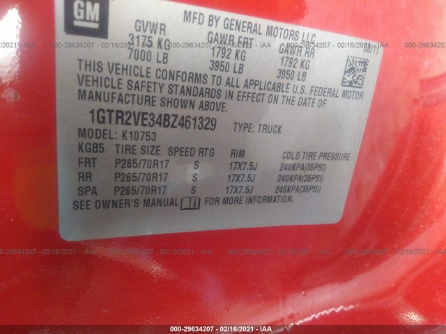 Photo 8 VIN: 1GTR2VE34BZ461329 - GMC SIERRA 1500 