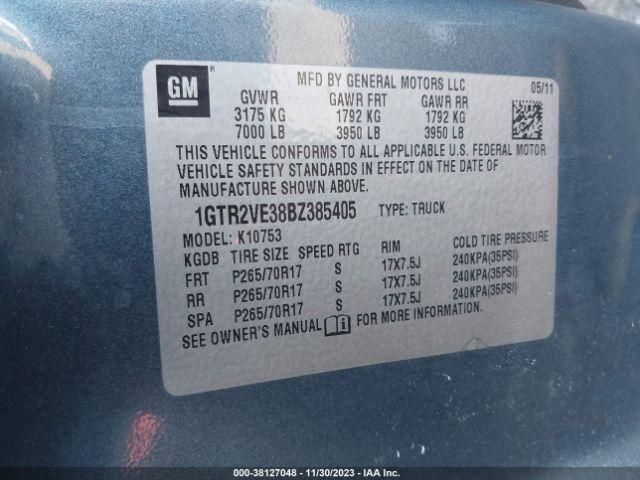 Photo 8 VIN: 1GTR2VE38BZ385405 - GMC SIERRA 1500 