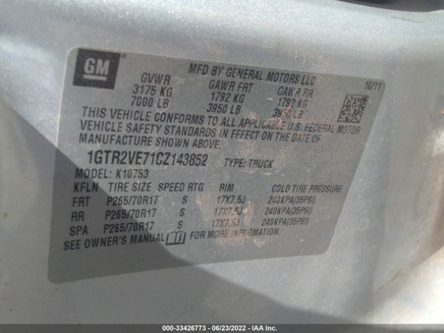 Photo 8 VIN: 1GTR2VE71CZ143852 - GMC SIERRA 1500 