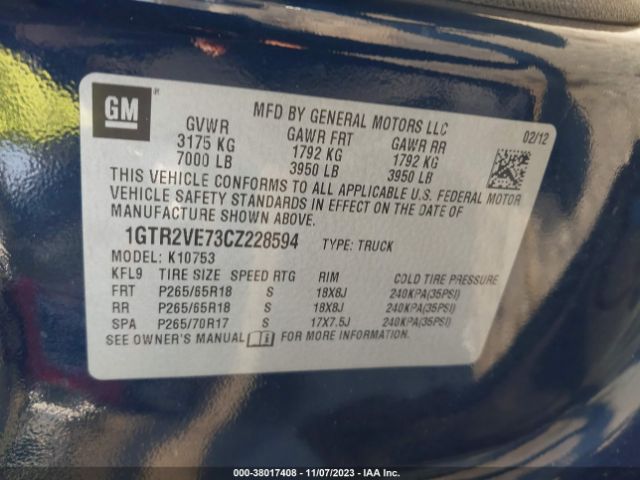 Photo 8 VIN: 1GTR2VE73CZ228594 - GMC SIERRA 1500 