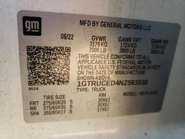 Photo 11 VIN: 1GTRUCED4NZ593938 - GMC SIERRA 