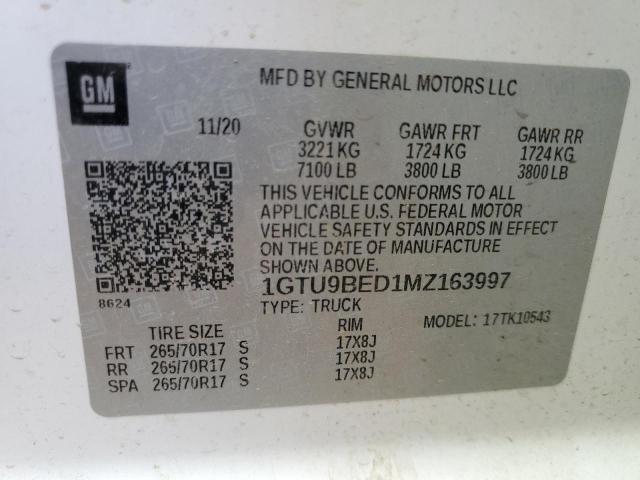 Photo 12 VIN: 1GTU9BED1MZ163997 - GMC SIERRA K15 