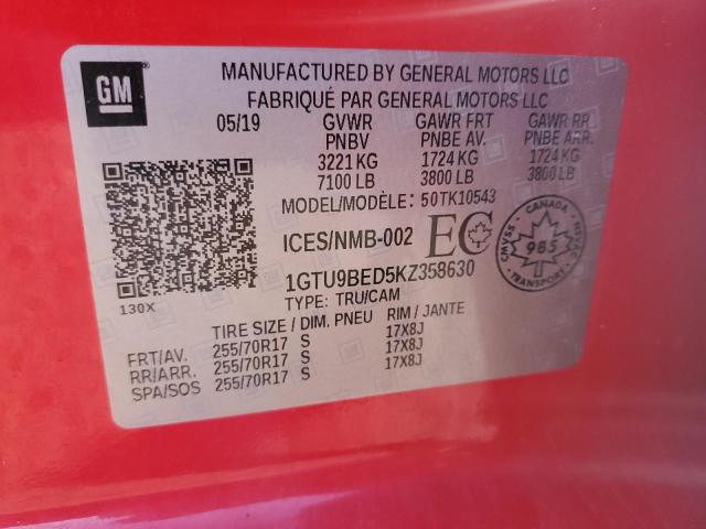 Photo 11 VIN: 1GTU9BED5KZ358630 - GMC SIERRA K15 