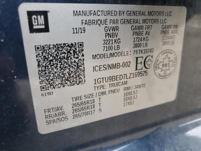 Photo 11 VIN: 1GTU9BED7LZ169575 - GMC SIERRA 