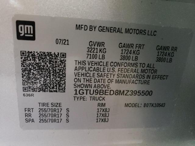 Photo 9 VIN: 1GTU9BED8MZ395500 - GMC SIERRA K15 