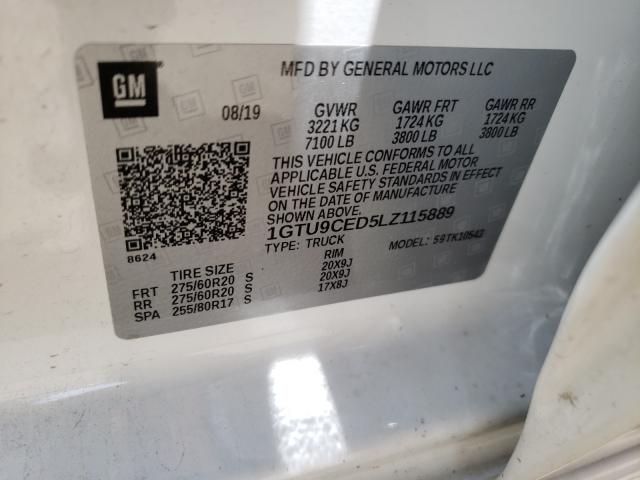 Photo 9 VIN: 1GTU9CED5LZ115889 - GMC SIERRA K15 