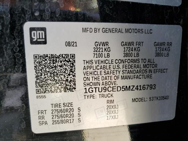 Photo 11 VIN: 1GTU9CED5MZ416793 - GMC SIERRA K15 