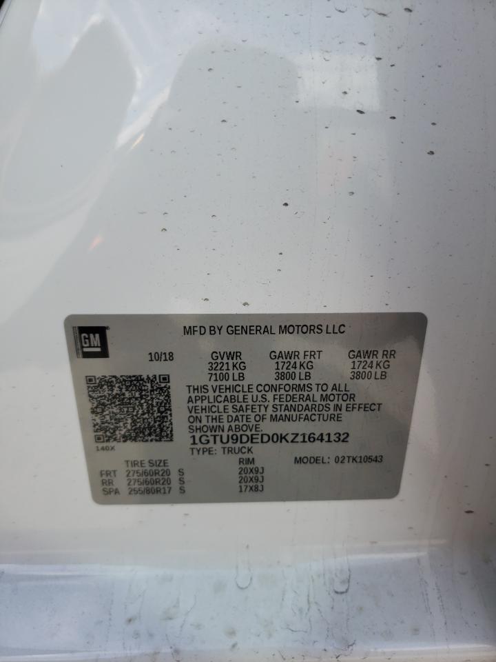 Photo 11 VIN: 1GTU9DED0KZ164132 - GMC SIERRA 