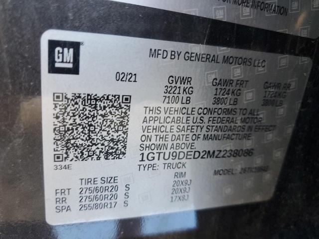 Photo 11 VIN: 1GTU9DED2MZ238086 - GMC SIERRA 